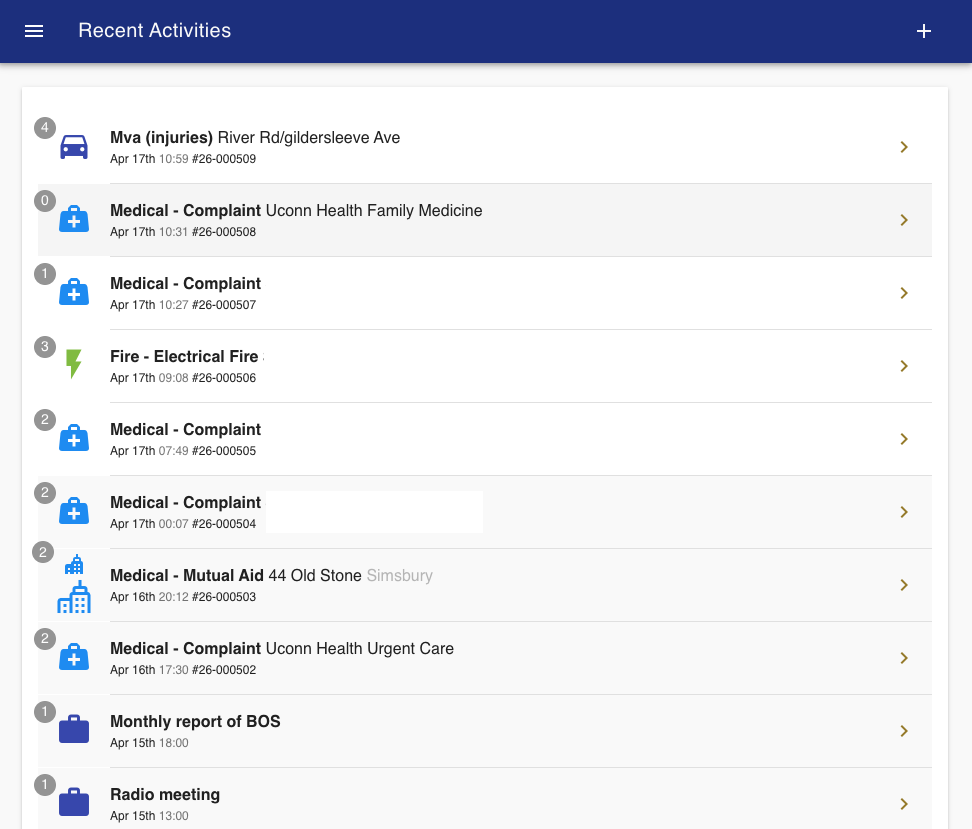 Canton Fire & EMS participation tracking portal